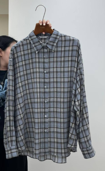 MARE韓國直郵女裝新品時尚人氣休閑真品熱賣襯衫蕾絲衫格子MARE襯衫/蕾絲衫圖色3