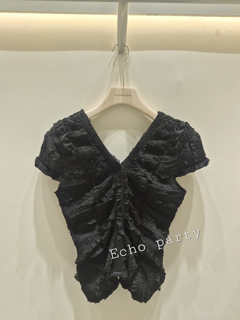 ECHOPARTY韓國直郵女士新款時尚人氣推薦熱賣休閑襯衫蕾絲衫ECHOPARTY襯衫/蕾絲衫圖色2