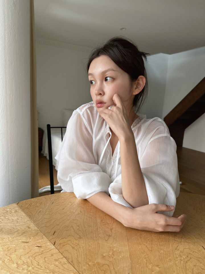 MARE東大門實拍26秋冬新款真品時尚休閑熱賣推薦襯衫蕾絲衫MARE襯衫/蕾絲衫