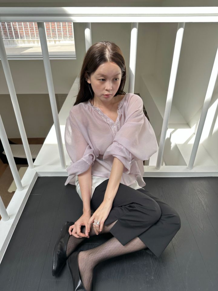MARE東大門實拍26秋冬新款真品時尚休閑熱賣推薦襯衫蕾絲衫MARE襯衫/蕾絲衫