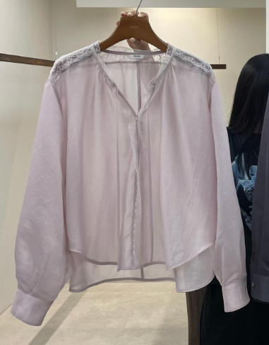 MARE東大門實拍26秋冬新款真品時尚休閑熱賣推薦襯衫蕾絲衫MARE襯衫/蕾絲衫圖色3