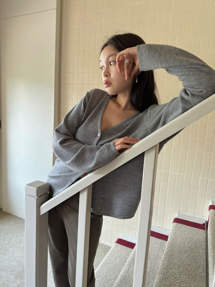 MARE韓國代購26秋季新款時尚人氣熱賣真品推薦針織衫開襟MARE針織衫