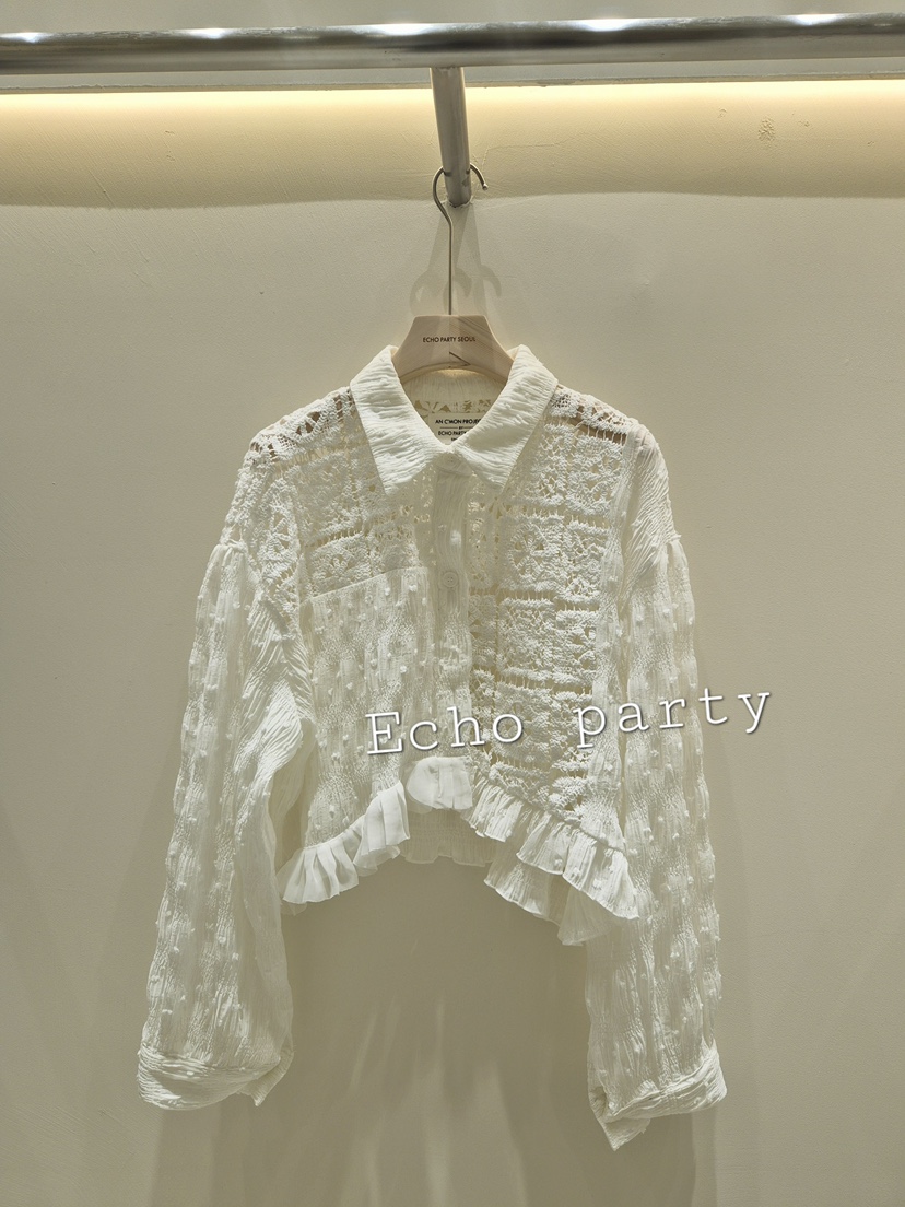 ECHOPARTY韓國代購女裝新款時尚人氣休閑推薦真品針織衫刺繡ECHOPARTY針織衫圖色1