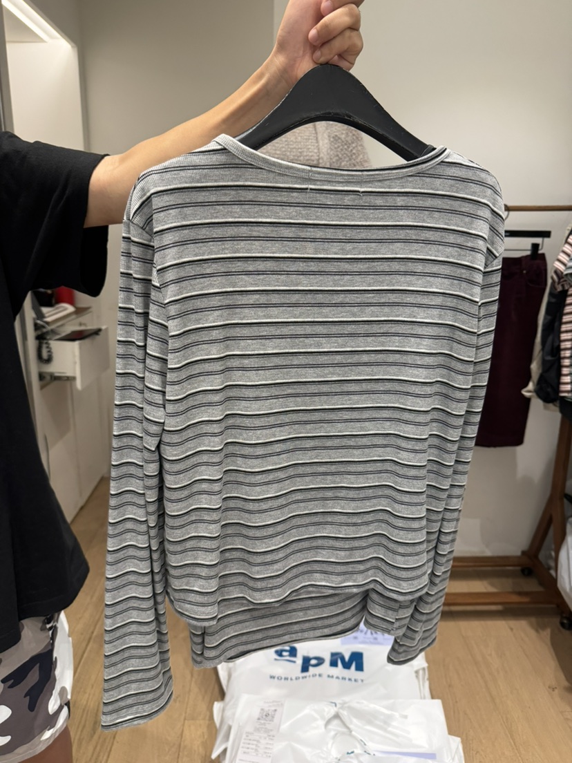 BIEN GARDER韓國代購26秋冬新品休閑推薦時尚熱賣套裝條紋BIEN GARDER套裝