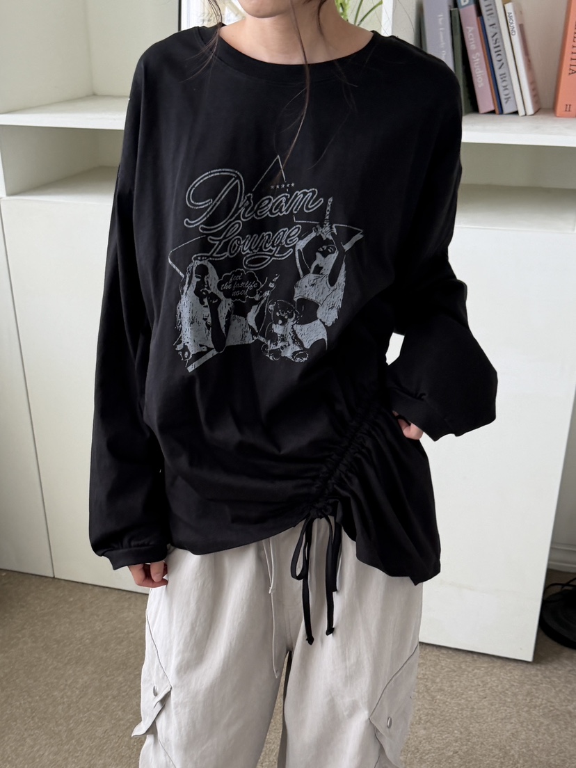 SUGAR CASE韓國直郵女士新品時尚真品休閑推薦人氣長袖T恤SUGAR CASE長袖T恤