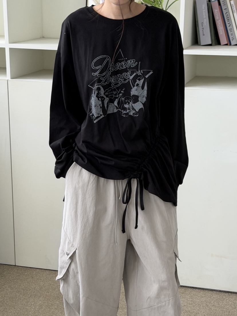 SUGAR CASE韓國直郵女士新品時尚真品休閑推薦人氣長袖T恤SUGAR CASE長袖T恤
