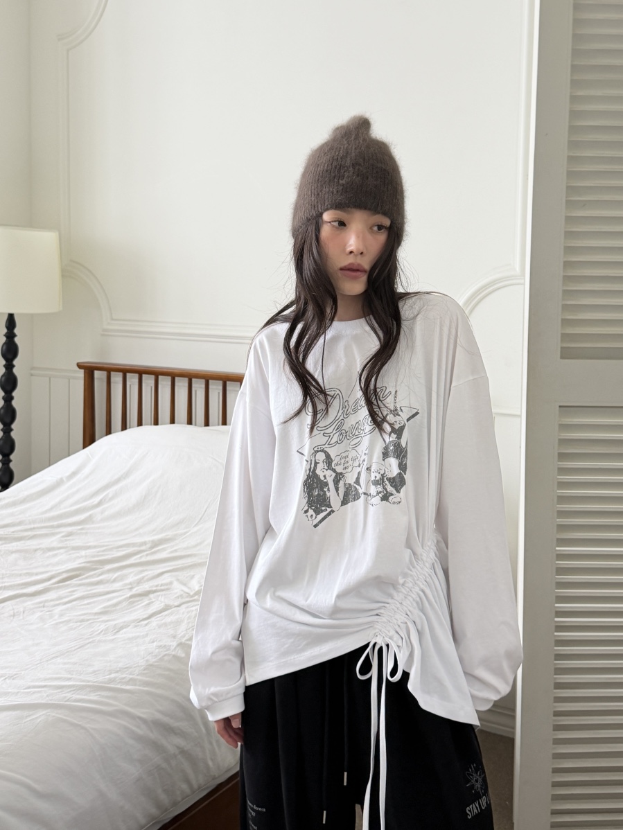 SUGAR CASE韓國直郵女士新品時尚真品休閑推薦人氣長袖T恤SUGAR CASE長袖T恤