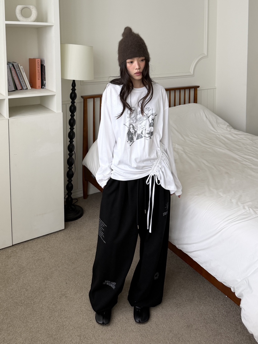 SUGAR CASE韓國直郵女士新品時尚真品休閑推薦人氣長袖T恤SUGAR CASE長袖T恤