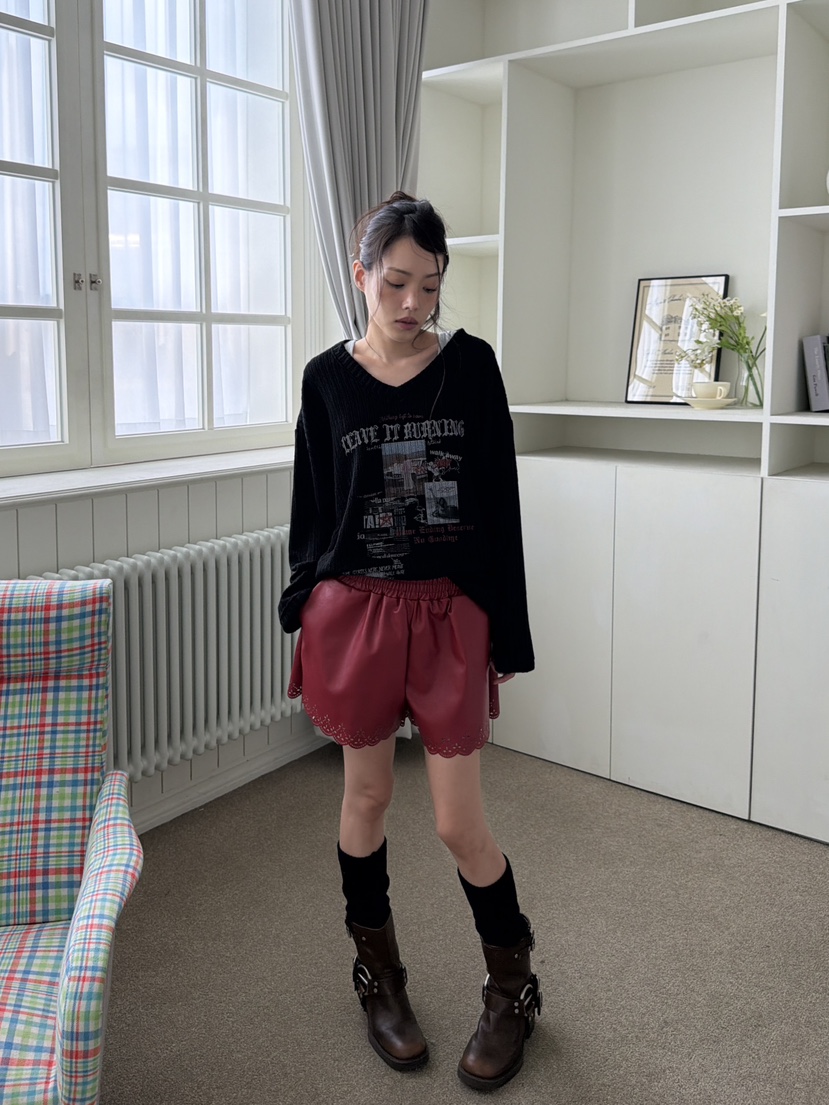 SUGAR CASE東大門實拍26秋冬新款時尚真品推薦人氣休閑短褲SUGAR CASE短褲
