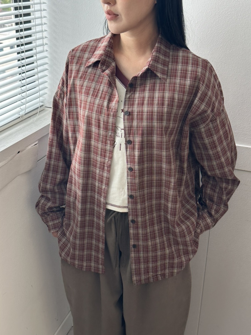 LEEHEE東大門代購女士新品真品人氣推薦時尚襯衫蕾絲衫格子LEEHEE襯衫/蕾絲衫
