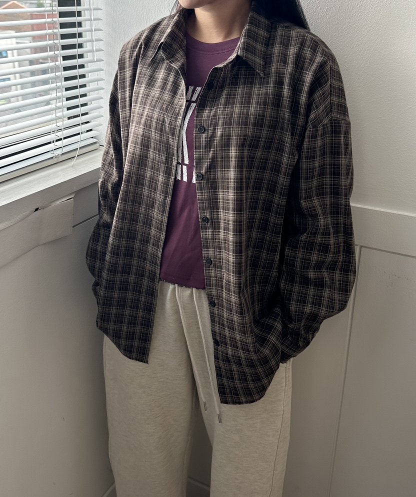 LEEHEE東大門代購女士新品真品人氣推薦時尚襯衫蕾絲衫格子LEEHEE襯衫/蕾絲衫