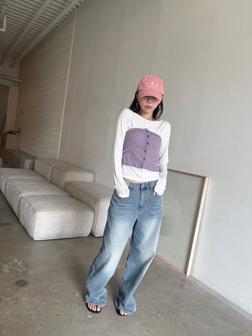 LUMIPLE韓國直郵26秋冬新款推薦休閑人氣吊帶背心不含內搭LUMIPLE吊帶/背心圖色2