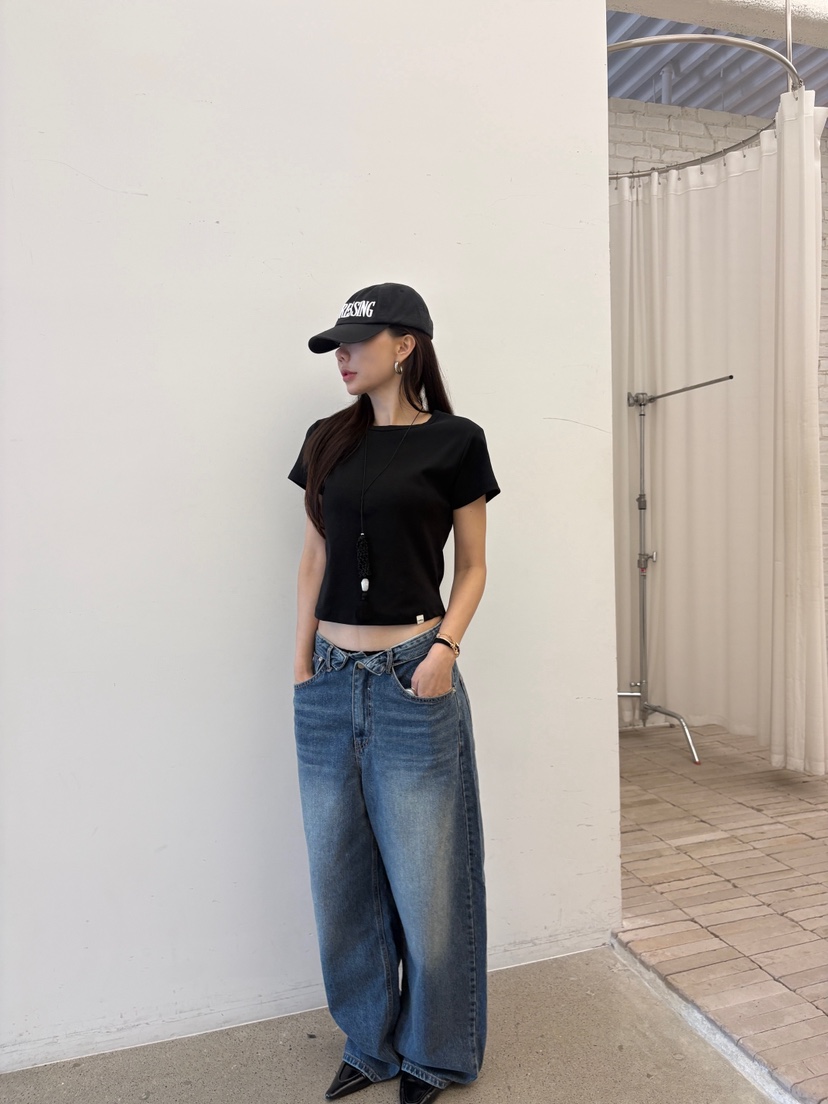 LUMIPLE東大門直郵女士新款時尚真品推薦休閑人氣熱賣牛仔褲LUMIPLE牛仔褲