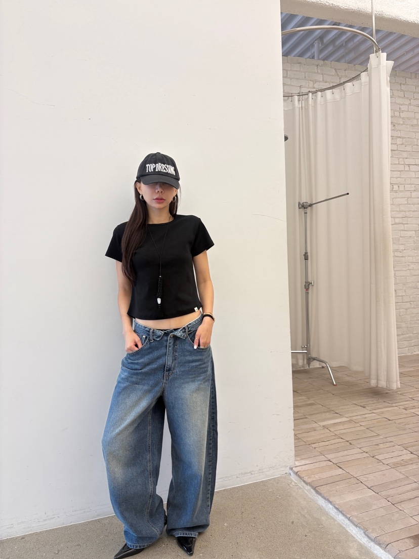 LUMIPLE東大門直郵女士新款時尚真品推薦休閑人氣熱賣牛仔褲LUMIPLE牛仔褲
