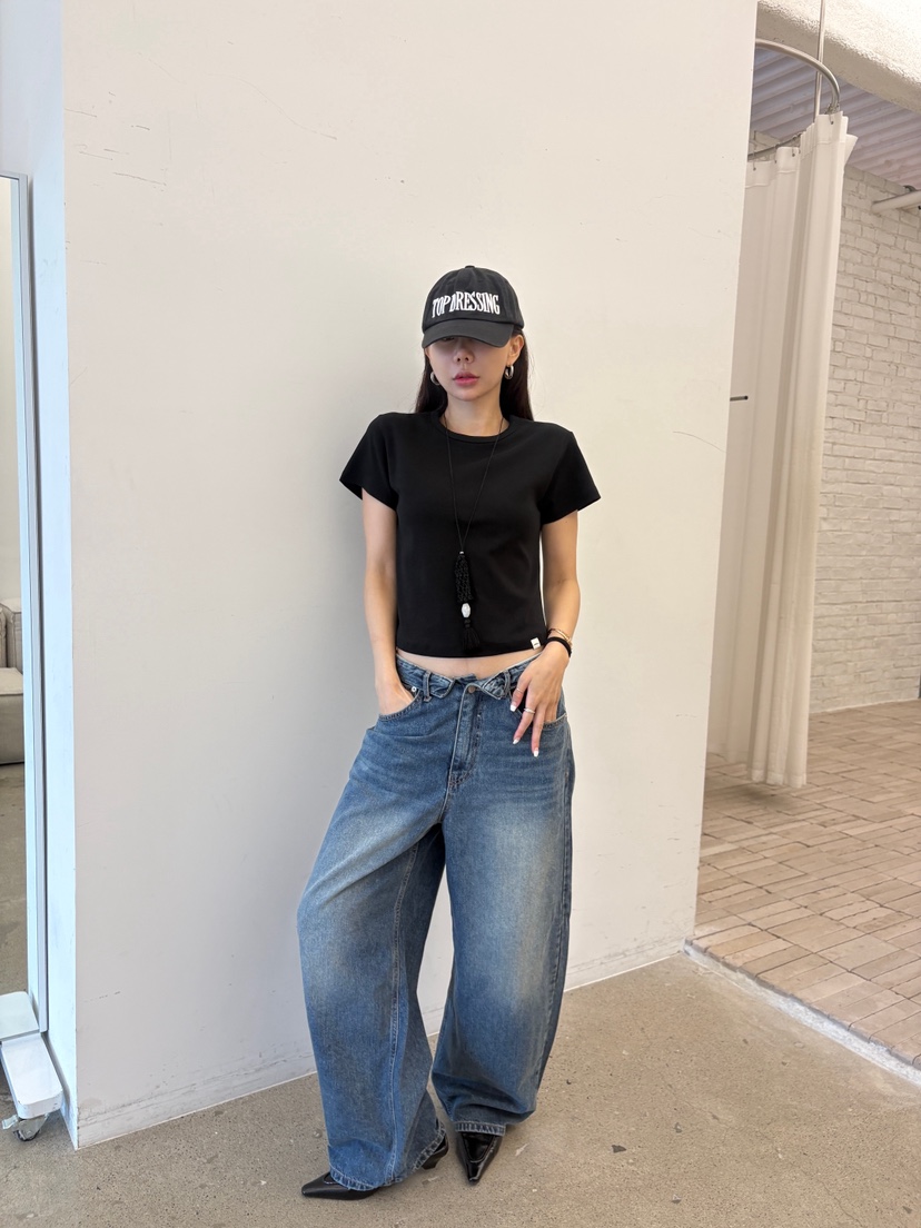 LUMIPLE東大門直郵女士新款時尚真品推薦休閑人氣熱賣牛仔褲LUMIPLE牛仔褲圖色1