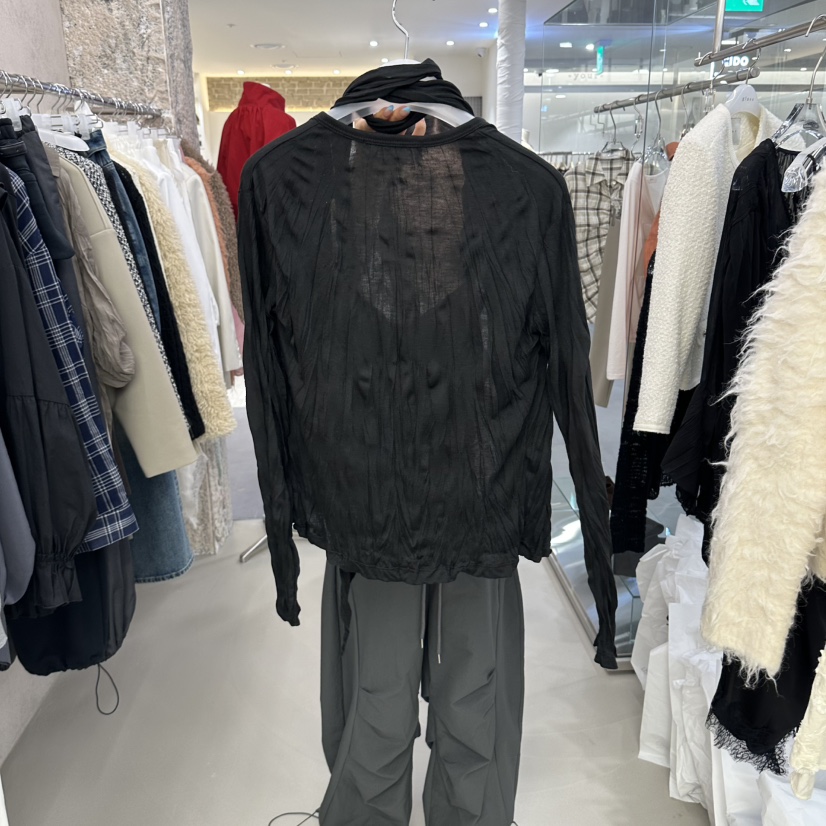 THEMORYPARK韓國直郵26秋季新款真品時尚套裝套裝圍巾開衫THEMORYPARK套裝