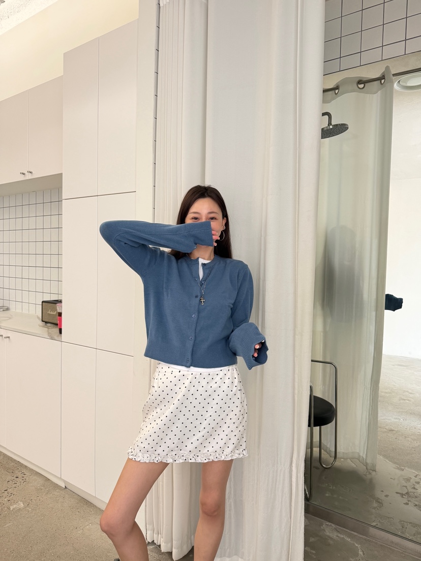 LUMIPLE韓國直郵26秋冬新款時尚休閑人氣熱賣推薦短裙波紋LUMIPLE短裙