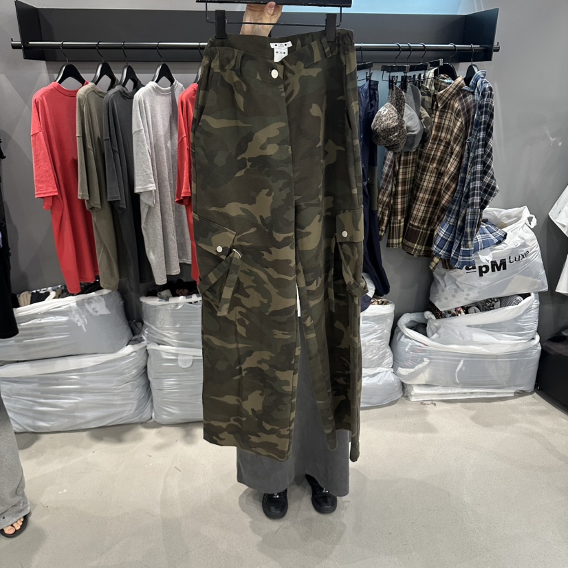 X東大門直郵女士新品推薦人氣時尚真品熱賣休閑休閑褲迷彩Cido休閑褲圖色1