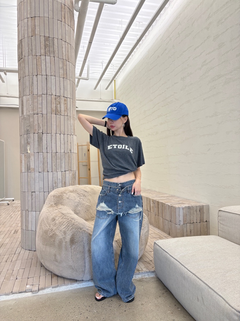 LUMIPLE東大門實拍女裝新品休閑熱賣時尚真品人氣推薦牛仔褲LUMIPLE牛仔褲