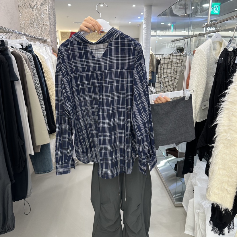 THEMORYPARK韓國代購女裝新品熱賣時尚真品人氣推薦套裝格紋THEMORYPARK套裝