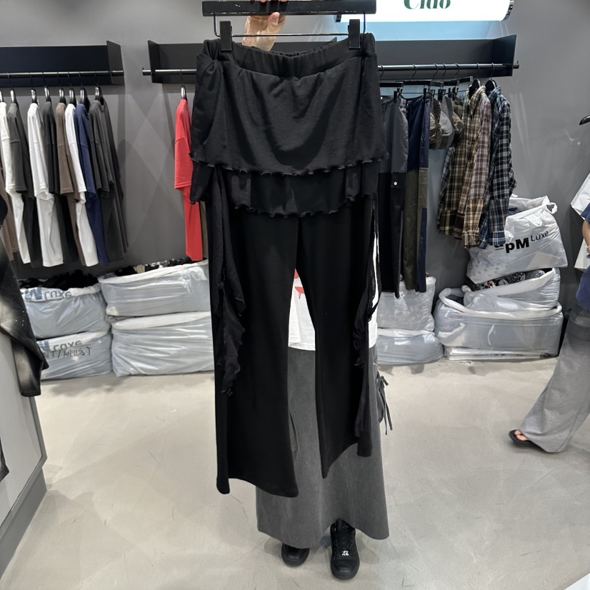 X韓國直郵女裝新品真品推薦人氣熱賣時尚休閑裙褲多層氨綸Cido裙褲
