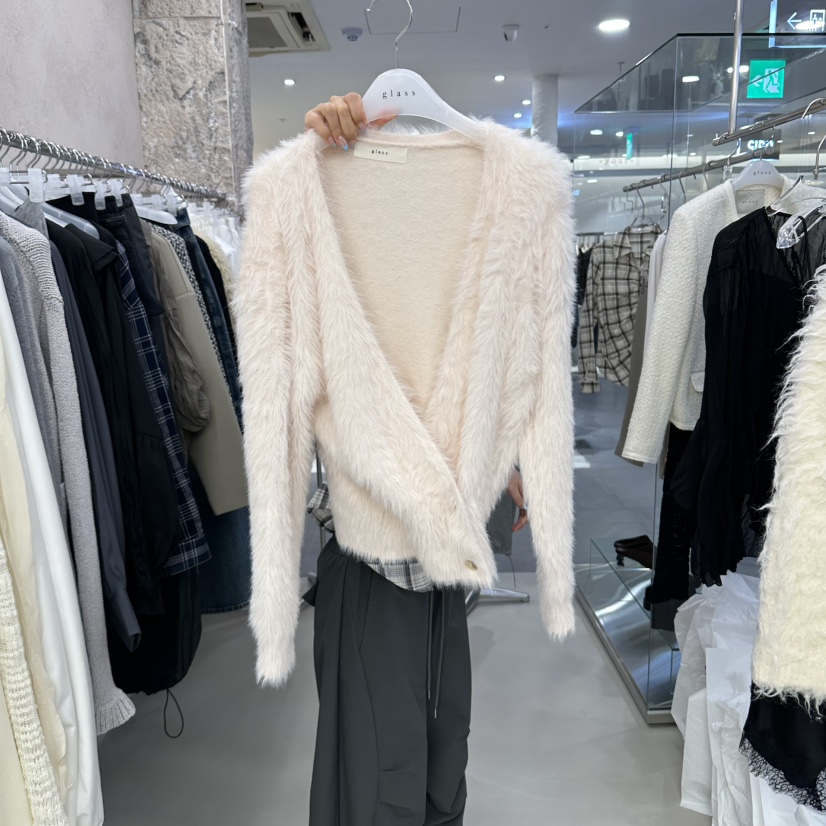 THEMORYPARK東大門直郵女士新品熱賣人氣時尚休閑針織衫開衫THEMORYPARK針織衫圖色1粉色