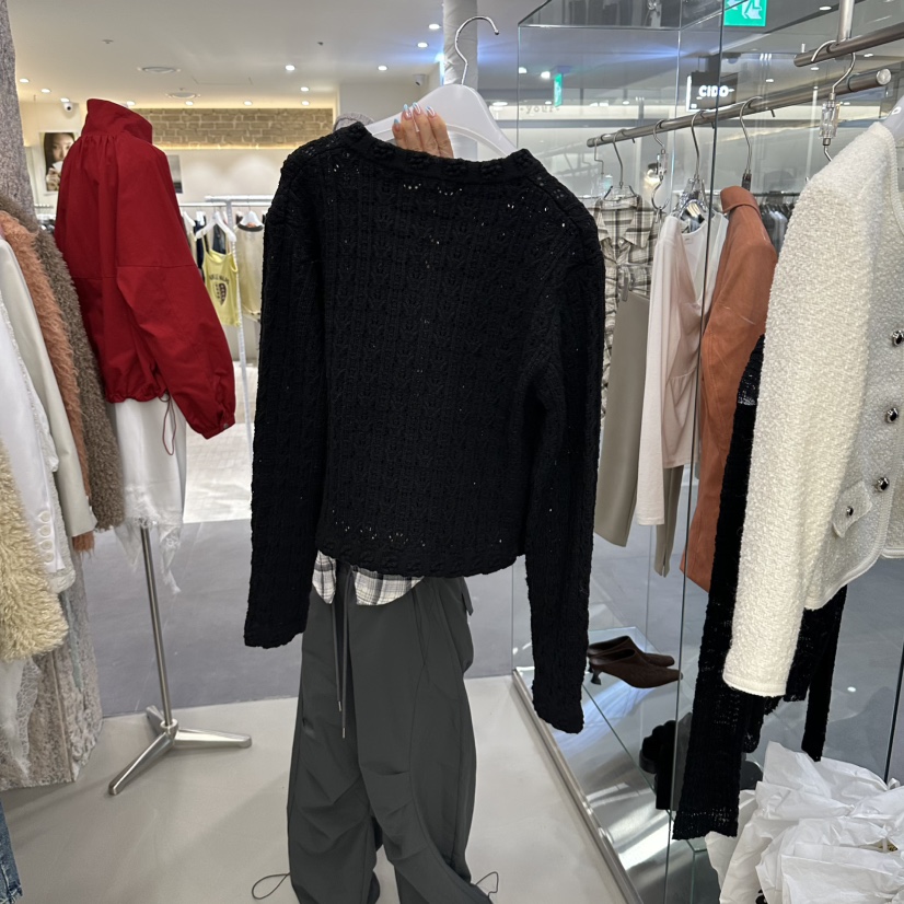 THEMORYPARK東大門代購女裝新品真品時尚休閑熱賣針織衫開衫THEMORYPARK針織衫