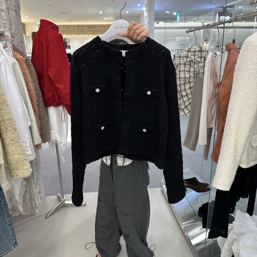 THEMORYPARK東大門代購女裝新品真品時尚休閑熱賣針織衫開衫THEMORYPARK針織衫圖色2