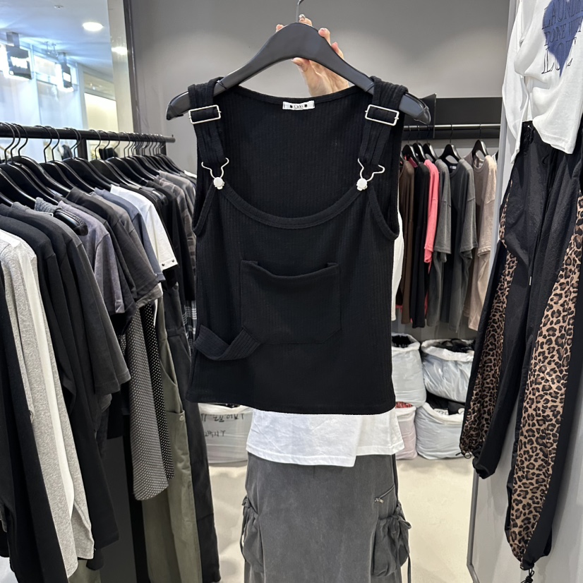 X東大門代購女士新品真品熱賣時尚人氣推薦休閑吊帶背心Cido吊帶/背心圖色2
