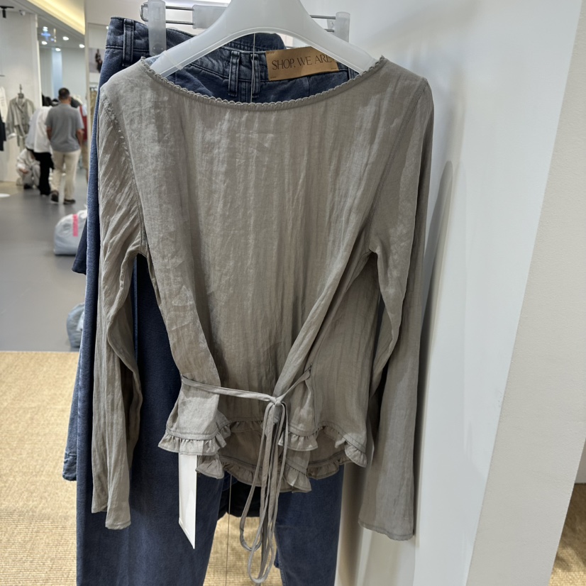 WE ARE/WELOVER東大門直郵26秋季新品真品襯衫蕾絲衫絲綢SHOP_WE ARE襯衫/蕾絲衫