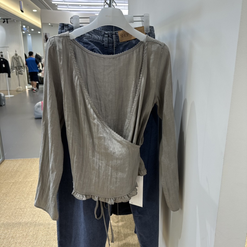 WE ARE/WELOVER東大門直郵26秋季新品真品襯衫蕾絲衫絲綢SHOP_WE ARE襯衫/蕾絲衫圖色1