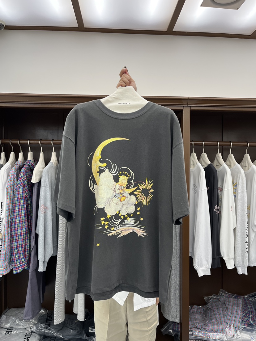 DELICATE東大門代購女士新款時尚熱賣休閑人氣推薦真品T恤DELICATET恤圖色2