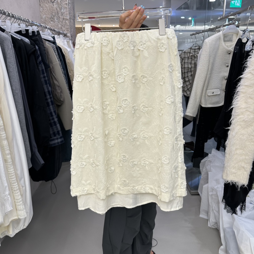 THEMORYPARK東大門直郵女士新品熱賣休閑半身裙中短裙蕾絲THEMORYPARK半身裙/中短裙圖色1