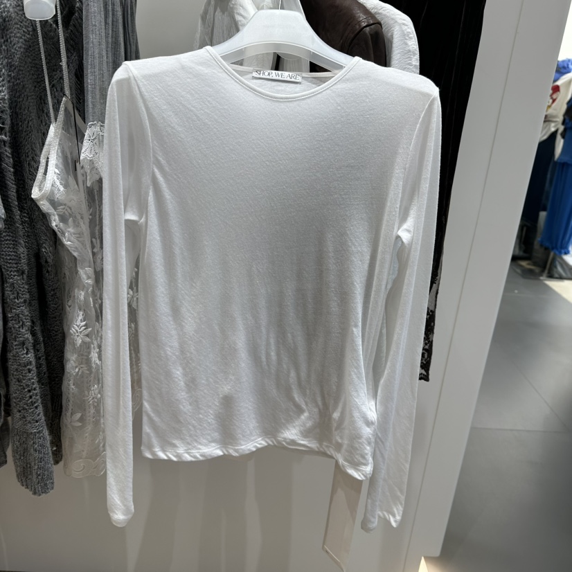 WE ARE/WELOVER東大門代購女士新品推薦真品人氣長袖T恤SHOP_WE ARE長袖T恤圖色1