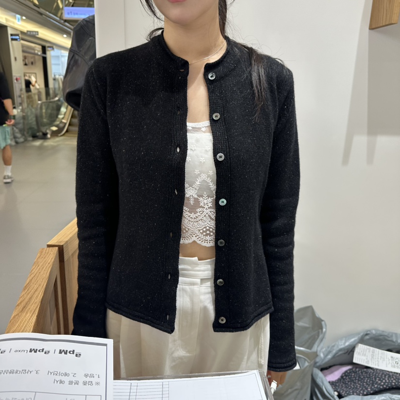 WE ARE/WELOVER東大門直郵26秋冬新品真品時尚休閑針織衫SHOP_WE ARE針織衫圖色2黑
