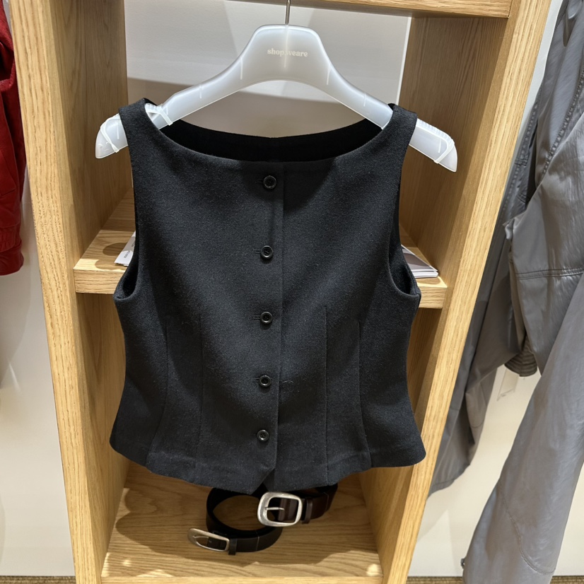 WE ARE/WELOVER東大門直郵26秋季新款時尚休閑熱賣馬甲SHOP_WE ARE馬甲圖色2黑