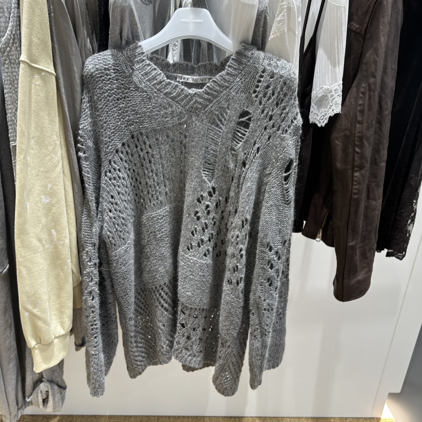 WE ARE/WELOVER東大門實拍26秋冬新品時尚人氣休閑針織衫SHOP_WE ARE針織衫圖色2