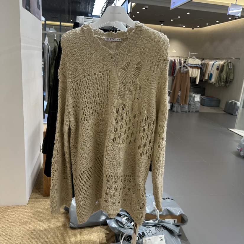 WE ARE/WELOVER東大門實拍26秋冬新品時尚人氣休閑針織衫SHOP_WE ARE針織衫圖色3