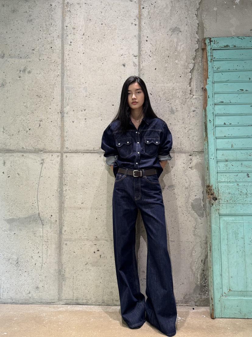 LIMLIMLIM韓國直郵女士新品熱賣休閑推薦時尚牛仔褲不褪色LIM LIM LIM牛仔褲
