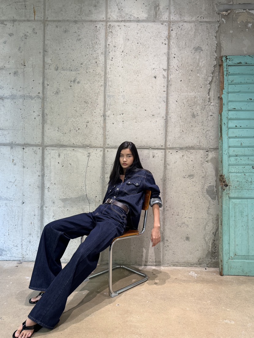 LIMLIMLIM韓國直郵女士新品熱賣休閑推薦時尚牛仔褲不褪色LIM LIM LIM牛仔褲