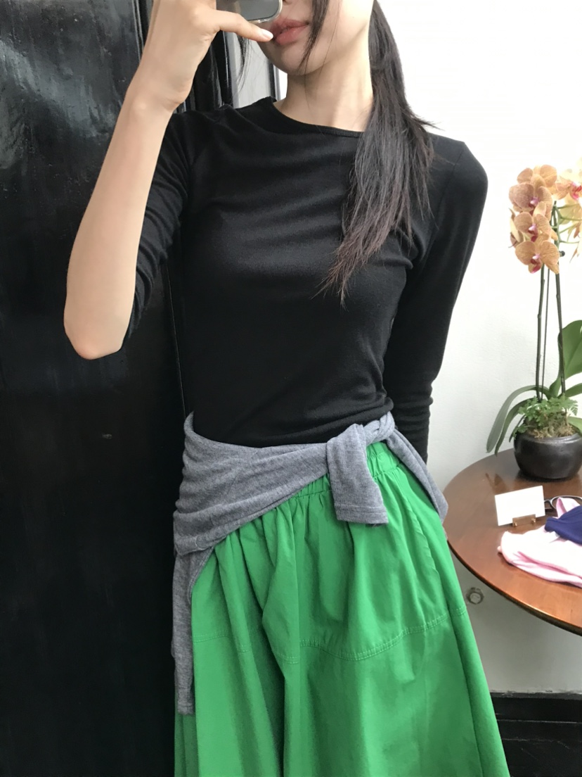 ME MO東大門實拍26秋冬新款人氣休閑真品時尚推薦熱賣T恤ME MOT恤圖色2