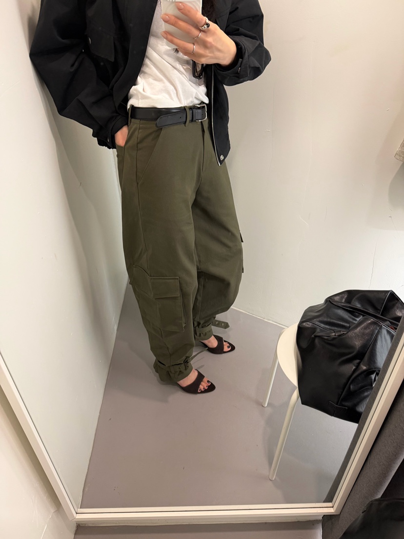 NOB東大門代購女裝新品時尚推薦真品熱賣人氣休閑褲工裝褲NOB休閑褲