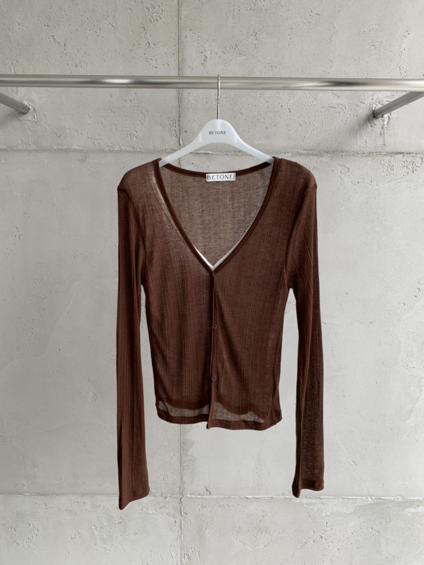 NOB東大門實拍26秋冬新款真品推薦熱賣休閑長袖T恤撞色開衫NOB長袖T恤圖色1