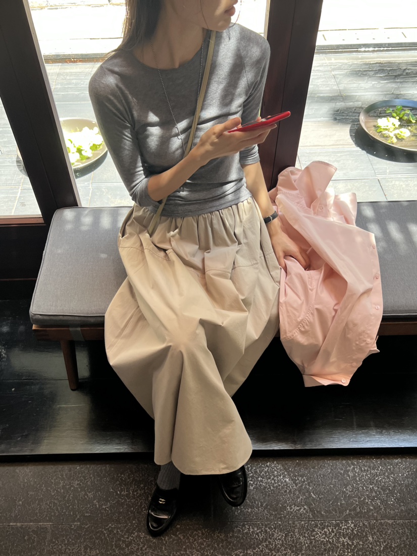 ME MO東大門實拍26秋冬新款真品人氣熱賣休閑時尚推薦長裙ME MO長裙