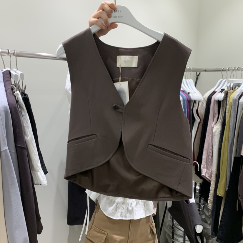 VENIR-A東大門實拍女士新品熱賣推薦人氣真品休閑時尚馬甲VENIR-A馬甲圖色1