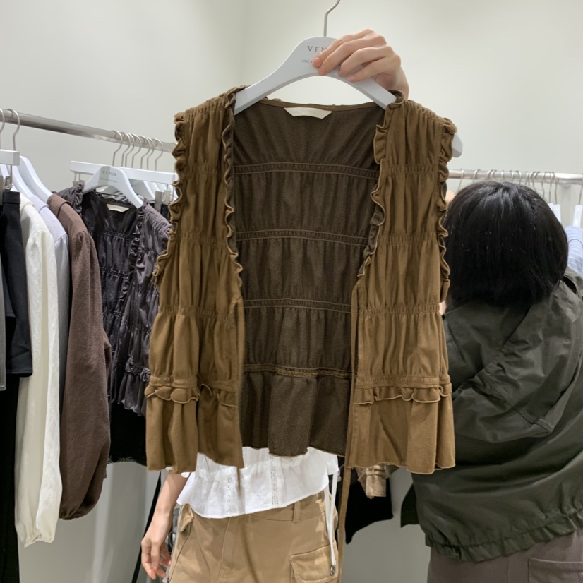VENIR-A韓國直郵26秋冬新品休閑真品推薦熱賣時尚人氣馬甲VENIR-A馬甲圖色1