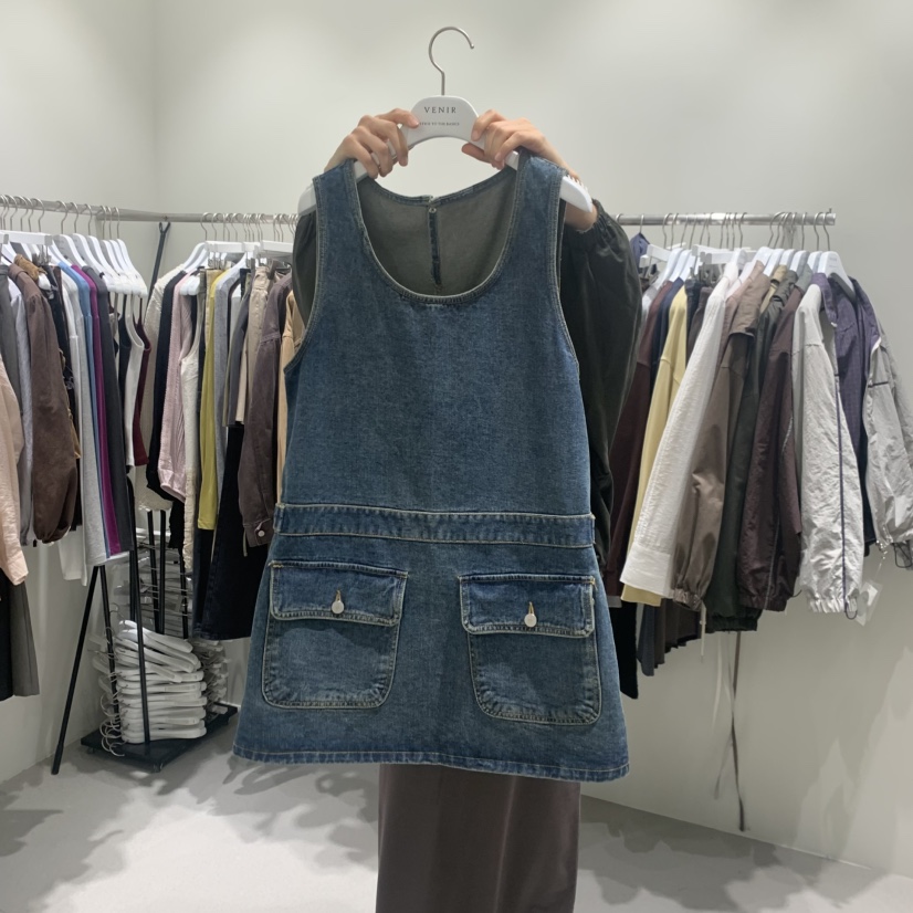 VENIR-A韓國代購女士新品休閑熱賣人氣推薦時尚真品連衣裙VENIR-A連衣裙圖色1