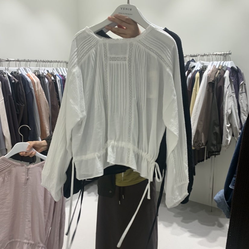 VENIR-A韓國代購女士新款真品休閑時尚人氣推薦襯衫蕾絲衫VENIR-A襯衫/蕾絲衫圖色2