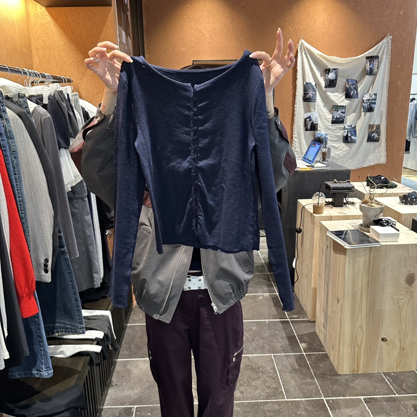 SOPHISTICATE韓國代購女裝新款人氣熱賣時尚休閑真品開衫SOPHISTICATE開衫圖色6深藍色