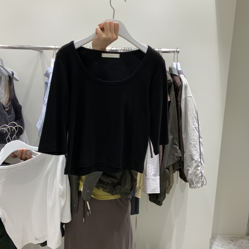 VENIR-A東大門直郵26秋冬新品熱賣休閑時尚人氣推薦T恤U領VENIR-AT恤圖色6
